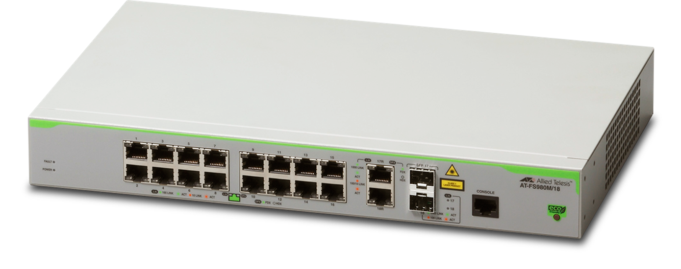 AT-FS980M Series - Layer 2 Fast Ethernet Switch